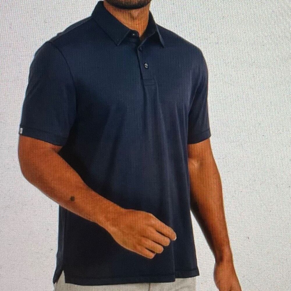 ✨Linksoul Men’s Golf Navy Blue Cotton Sz Large Polo Shirt✨